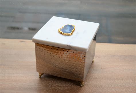 hammered metal jewelry box|Everly Quinn Metal Jewelry Box .